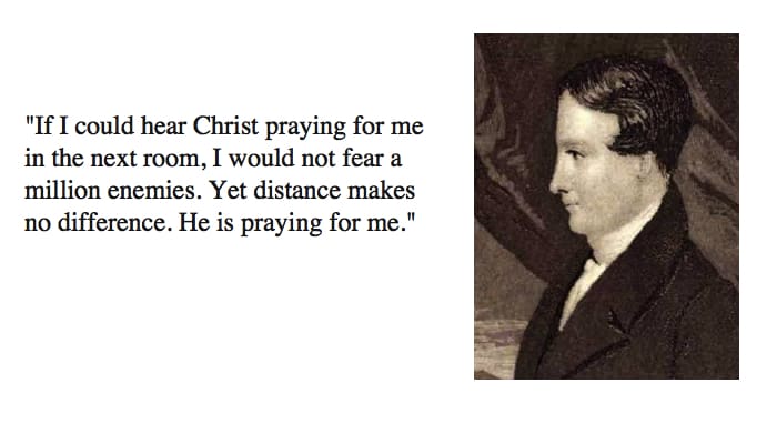 Robert M. McCheyne jesus christ quote