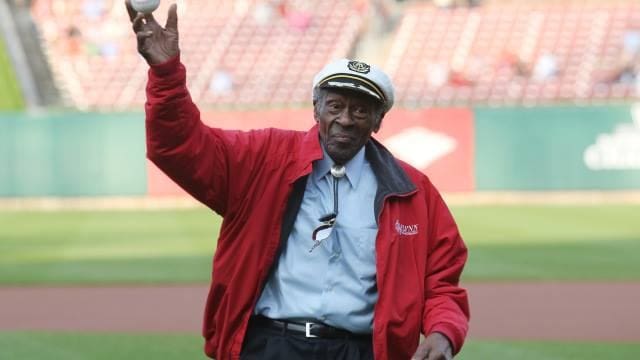 JUNE 29, 2011 – Chuck Berry threw out the first pitch at the St. Louis Cardinals baseball game