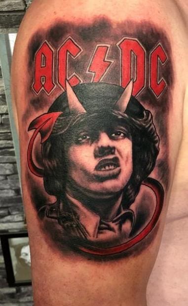 acdc lightning bolt tattoo