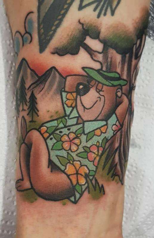 Yogi Bear tattoo