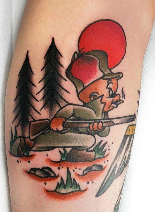 elmer fudd tattoo