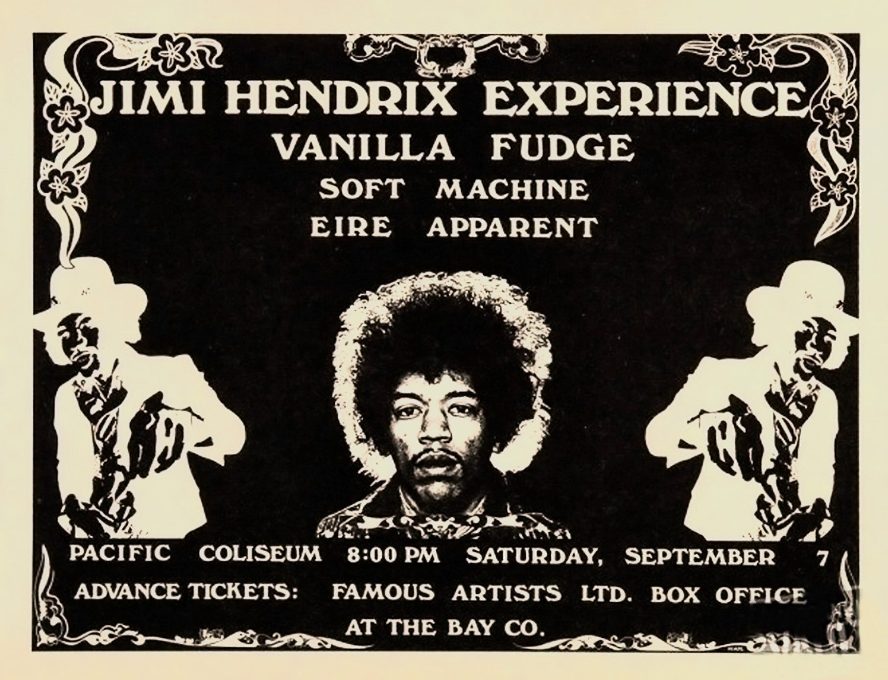 Jimi Hendrix Concert Posters (50 Posters) 13 Concert posters of jimi hendrix