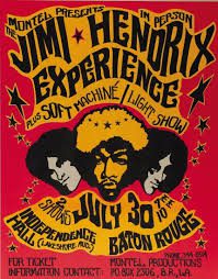Jimi Hendrix Concert Posters (50 Posters) 6 Concert posters of jimi hendrix