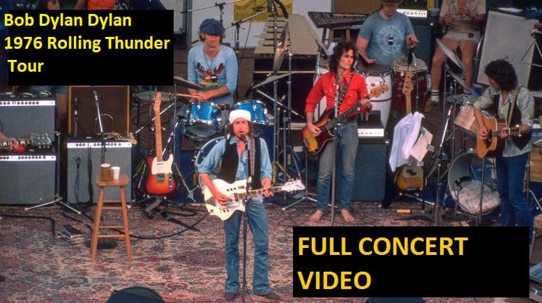Bob Dylan Dylan 1976 Rolling Thunder Tour