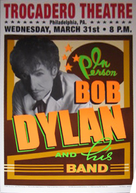 31 March 2004 Bob Dylan was at Trocadero Theatre, Philadelphia, PA, USA