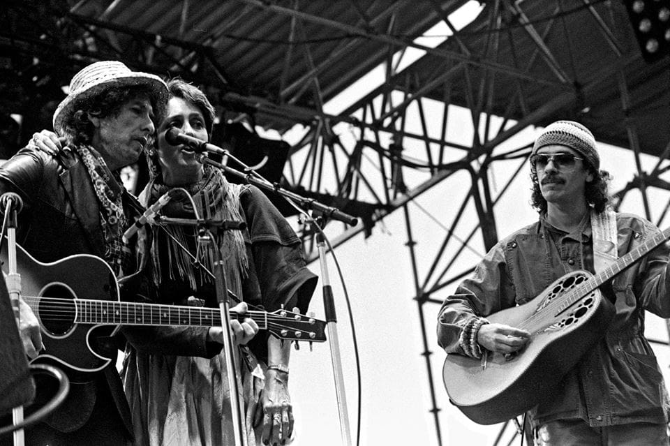 31st May 1984 - Bob Dylan performs at St. Pauli Stadion, Hamburg, West Germany