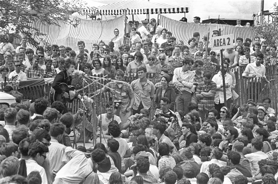 Bob Dylan Snapshots June 2016 4 5- 1964 Newport Folk Festival. Looks like 1965...