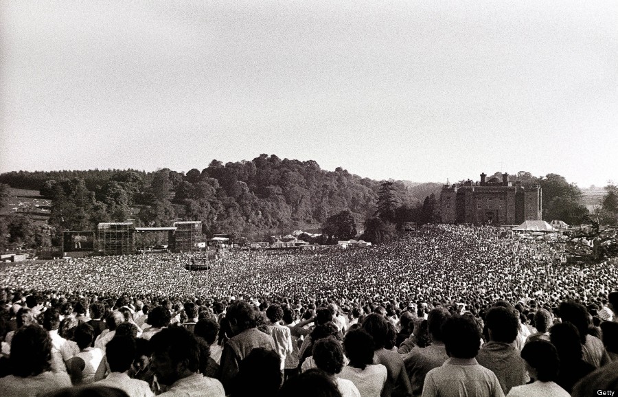 Top 28 Interesting Moments in Rock Music History 15 Bruce Springsteen plays at Ireland’s Slane Castle during his 1985 Born in the USA Tour.