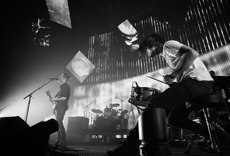 Top 28 Interesting Moments in Rock Music History 18 17-Radiohead perform live on stage at Sydney Entertainment Centre on November 12, 2012 in Sydney, Australia.