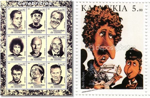 56 Stamps of Bob Dylan