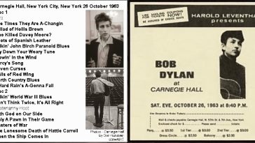 Dylan Live At Carnegie Hall 1963 2015
