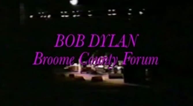 October 12 , 1992 - Bob Dylan Broome County Forum Binghamton, - Full Concert Video