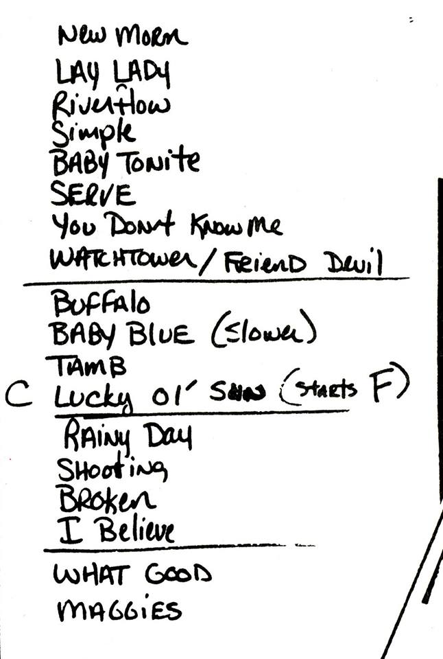 Bob Dylan Autographed Set List and Cue Sheets 1 18 Bob Dylan Autographed Set List and Cue Sheets