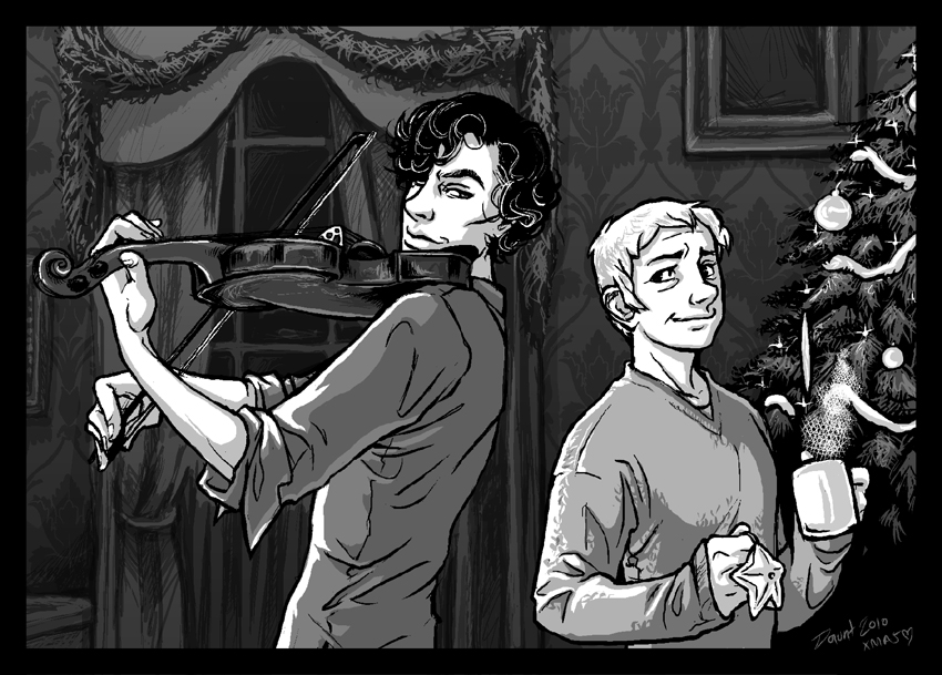 20 Lovely Sherlock Christmas Images and Gifs 13 sherlock christmas12