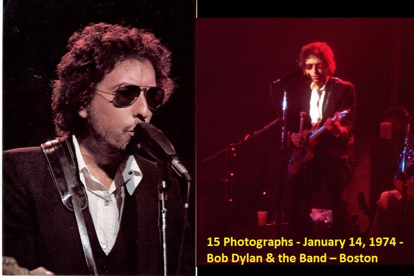 15 Photographs - January 14, 1974 - Bob Dylan & the Band – Boston