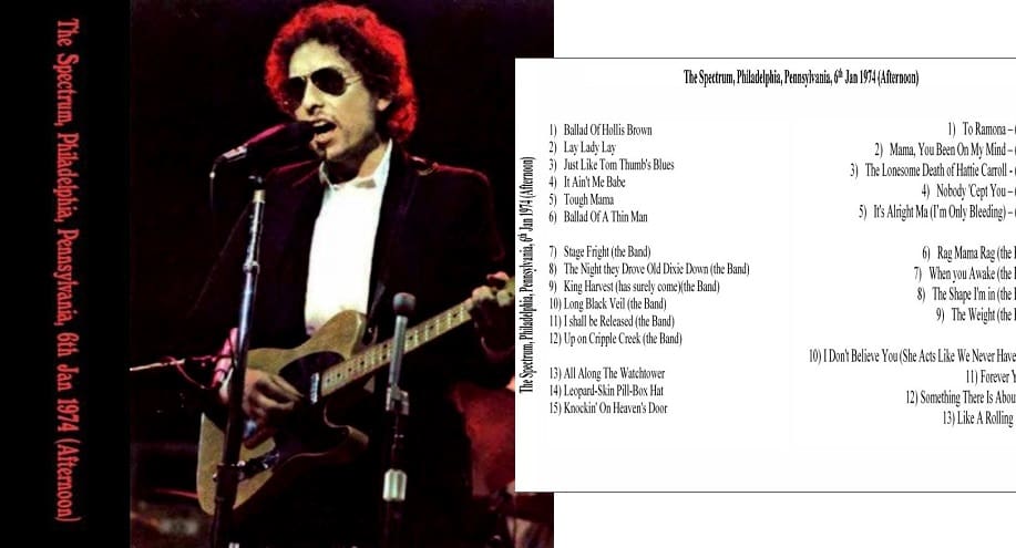 Bob Dylan & The Band The Spectrum Philadelphia, Pennsylvania January 61974 Full Concert