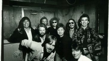 John Trudell, Bob Dylan, Jesse Ed Davis, George Harrison at the Palomino Club 4
