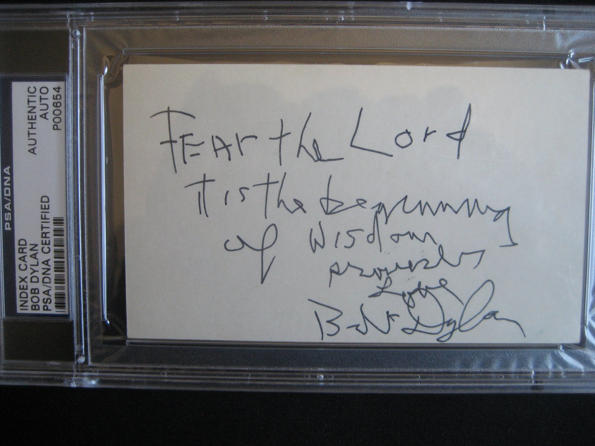 Autographs of Bob Dylan