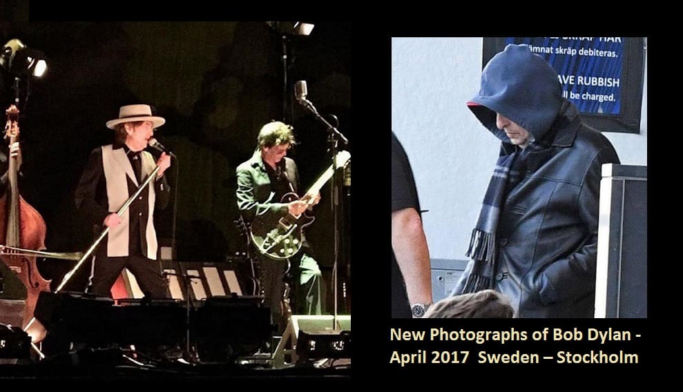 New Photographs of Bob Dylan - April 2017 Sweden – Stockholm