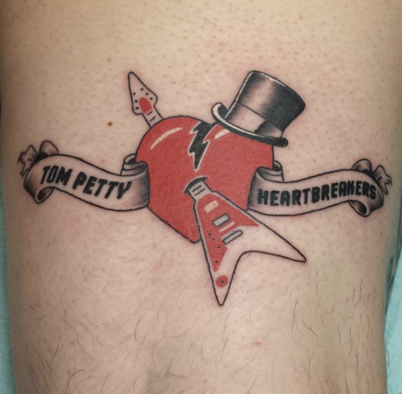 Tom Petty  The Heartbreakers Logo Tattoo  Liquid courage Tom petty  Heartbreak