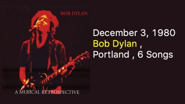 December 3 1980 Bob Dylan Portland 6 Songs With Female Singers