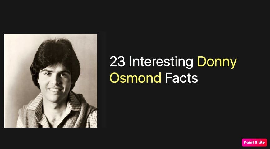 23 Interesting Donny Osmond Facts 1 23 Interesting Donny Osmond Facts