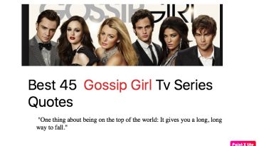 Best 45 Gossip Girl Tv Series Quotes