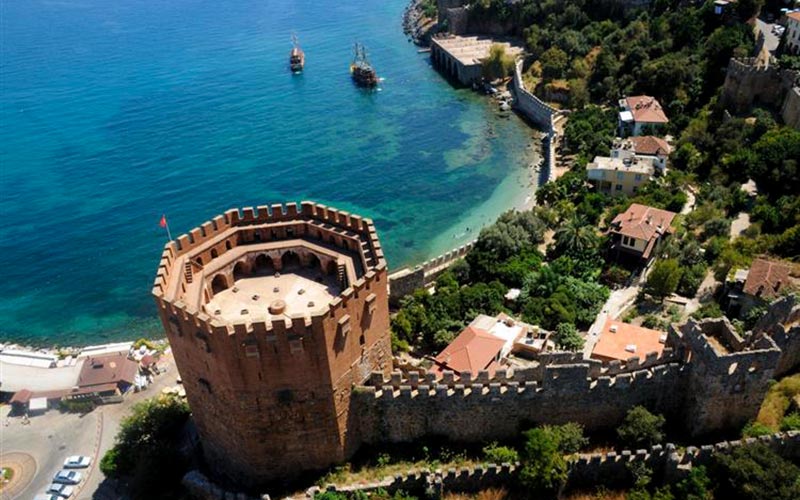Alanya Castle and Kızılkule