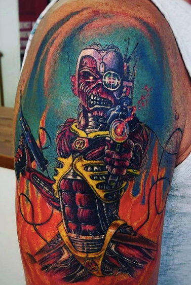 Iron Maiden Fan Tattoo