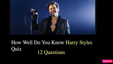 How Well Do You Know Harry Styles Quiz