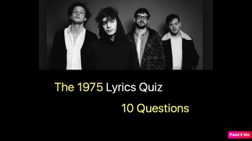 The 1975 Lyrics Quiz