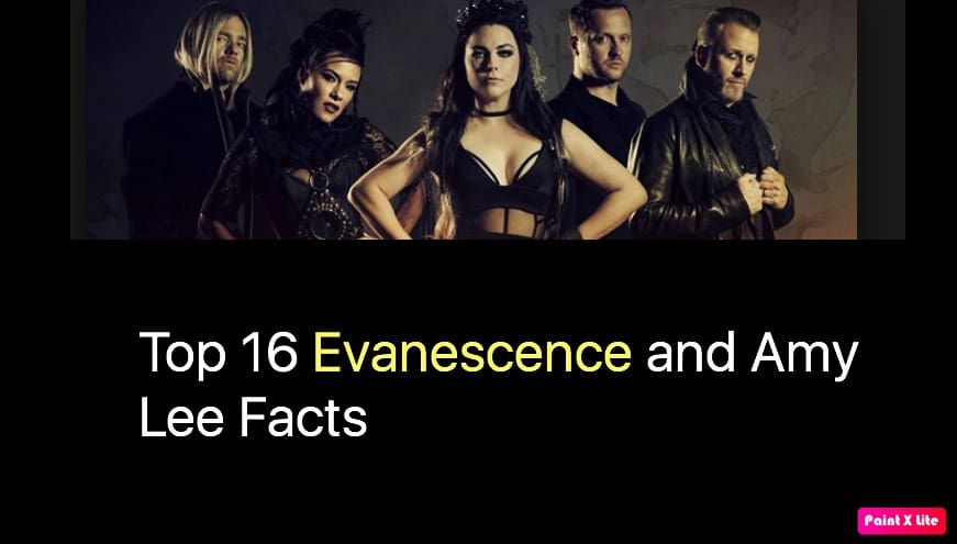 Top 16 Evanescence and Amy Lee Facts