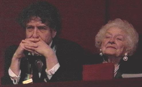 Bob Dylan Snapshot (10 Photos) 9 3 Robert and his mother Beatty Zimmerman at the Kennedy Center in 1997
