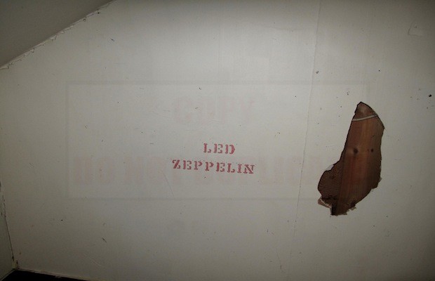 Kurt Cobain's Childhood home, Led Zeppelin on the Wall