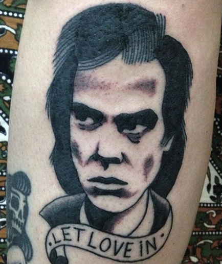 Nick Cave  Leonard Cohen Portrait tattoo  a photo on Flickriver