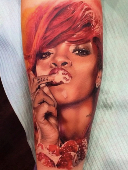 Rihanna tattoo