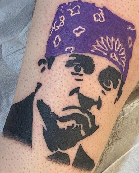 Michael Scott The Office Friday the 13th Tattoo By Mallory Kay  Palmertree  Electric Dagger  Jackson MS  rtattoos