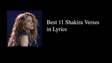Best 11 Shakira Verses in Lyrics