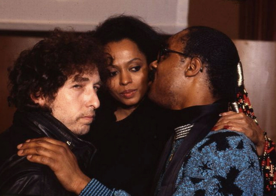 Diana Ross and Bob Dylan