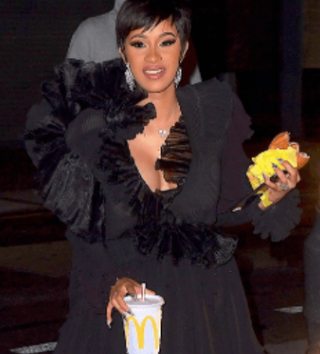 Cardi is a massive fan of McDonalds