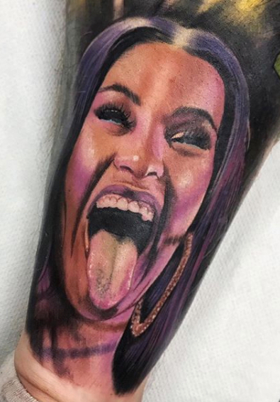 Cardi B Tattoo