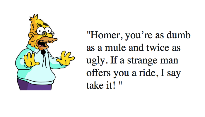 The Simpsons Grampa quotes