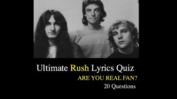 Ultimate Rush Lyrics Quiz