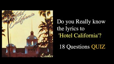 Do you Really know the lyrics to 'Hotel California'?
