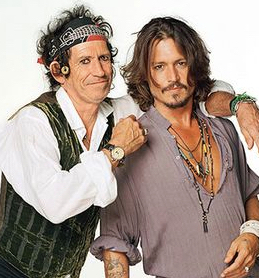 Johnny Depp Keith Richards