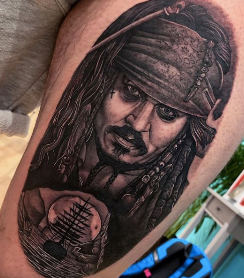 Johnny Depp tattoo