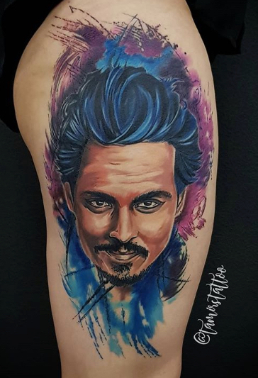Johnny Depp tattoo