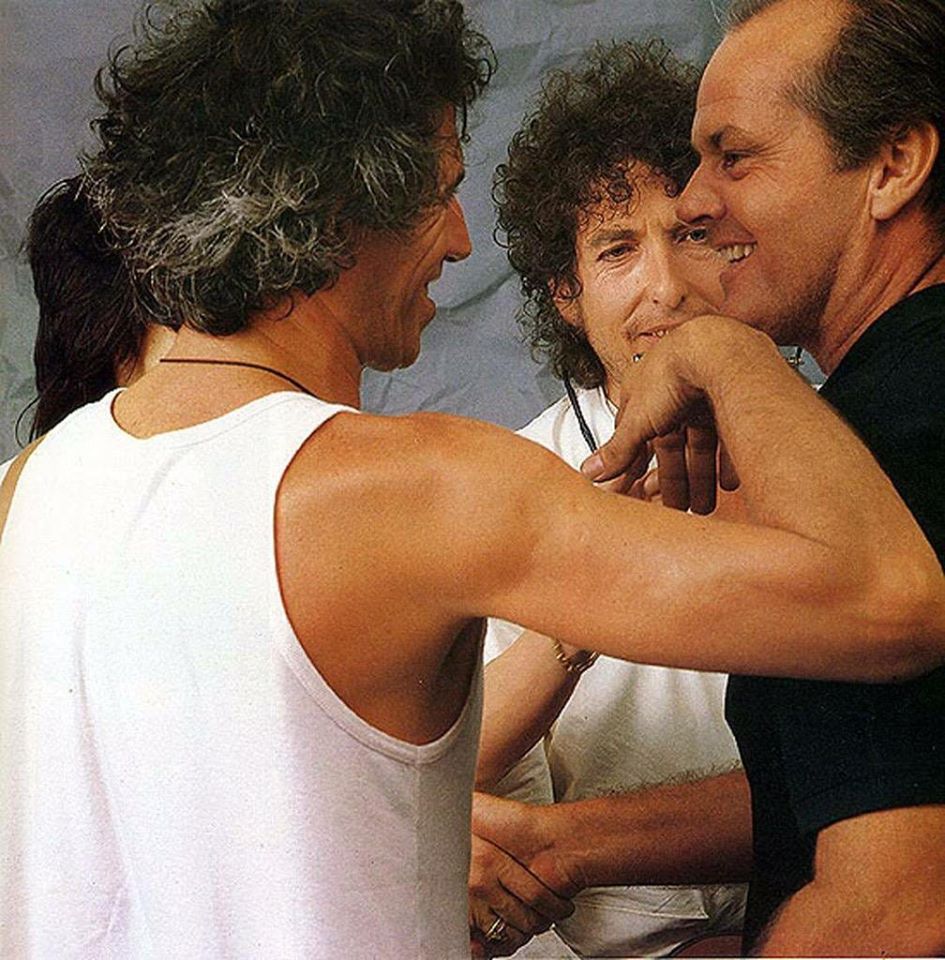 Keith Richards, BOB Dylan and jack nicholson
