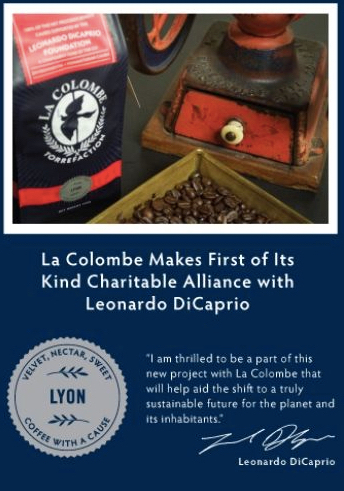 Leonardo DiCaprio Fair Trade coffee