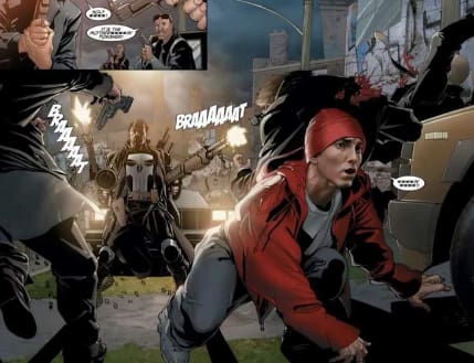 Eminem is a Spiderman Fan